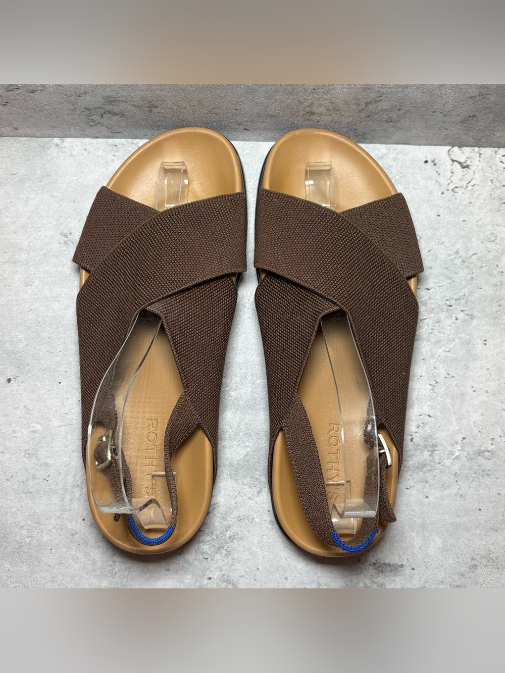 NEW Rothy's The Weekend Sandal Women's Size 8 Cinnamon Brown Sling Back Shoes - Picture 3 of 7